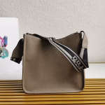 Prada Hobo Bag in Grey Grained Leather - Image 10