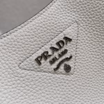 Prada Hobo Bag in White Grained Leather - Image 4