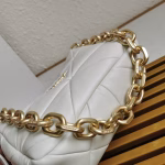 Prada System Patchwork Bag in White Nappa Leather - Image 7