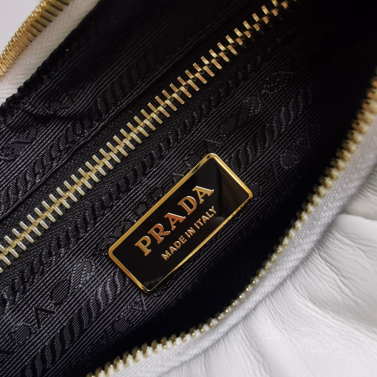 Prada System Patchwork Bag in White Nappa Leather - Image 5