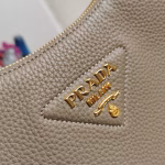 Prada Shoulder Bag in Grey Grained Leather - Image 3