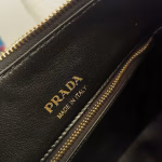 Prada Shoulder Bag in Black Grained Leather - Image 2