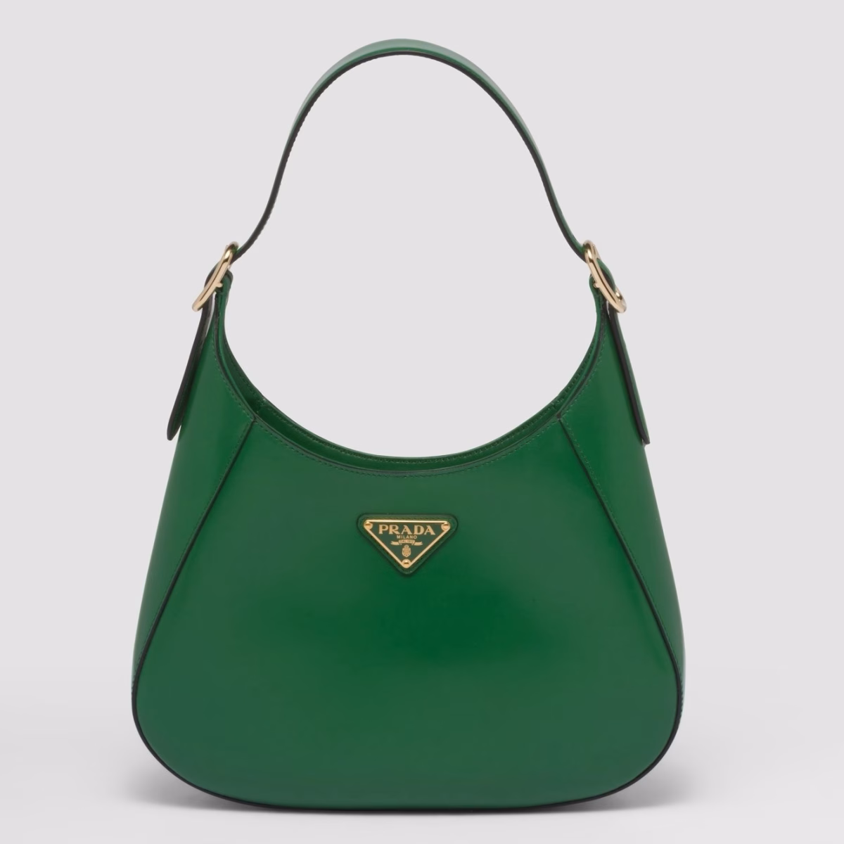 Prada Shoulder Bag in Green Leather - Image 1