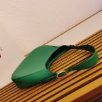 Prada Shoulder Bag in Green Leather - Image 5