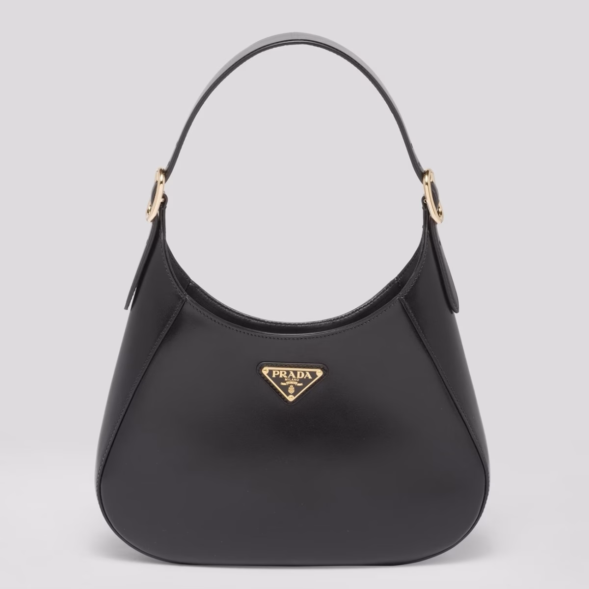 Prada Shoulder Bag in Black Leather - Image 1