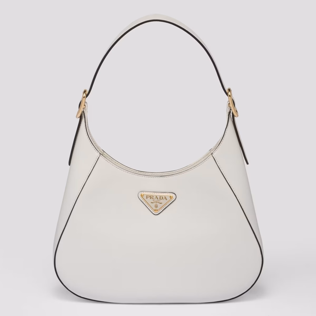 Prada Shoulder Bag in White Leather - Image 1
