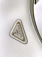 Prada Arque Shoulder Bag in White Leather - Image 2