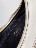 Prada Arque Shoulder Bag in White Leather - Image 3