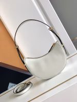 Prada Arque Mini Shoulder Bag in White Leather - Image 8