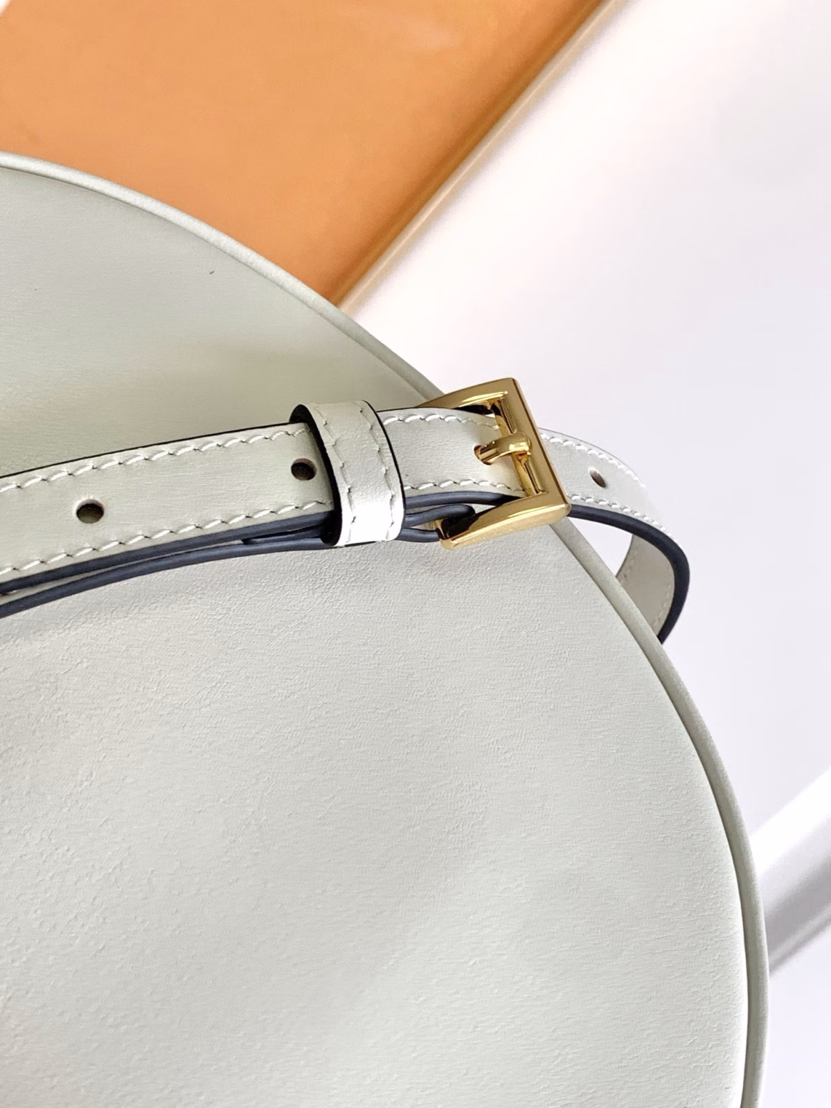 Prada Arque Mini Shoulder Bag in White Leather - Image 4