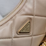 Prada Re-Edition 1995 Chaine Mini Bag in Beige Re-Nylon - Image 10