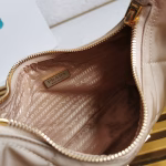 Prada Re-Edition 1995 Chaine Mini Bag in Beige Re-Nylon - Image 4