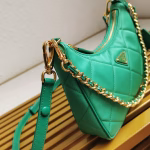 Prada Re-Edition 1995 Chaine Mini Bag in Green Re-Nylon - Image 7