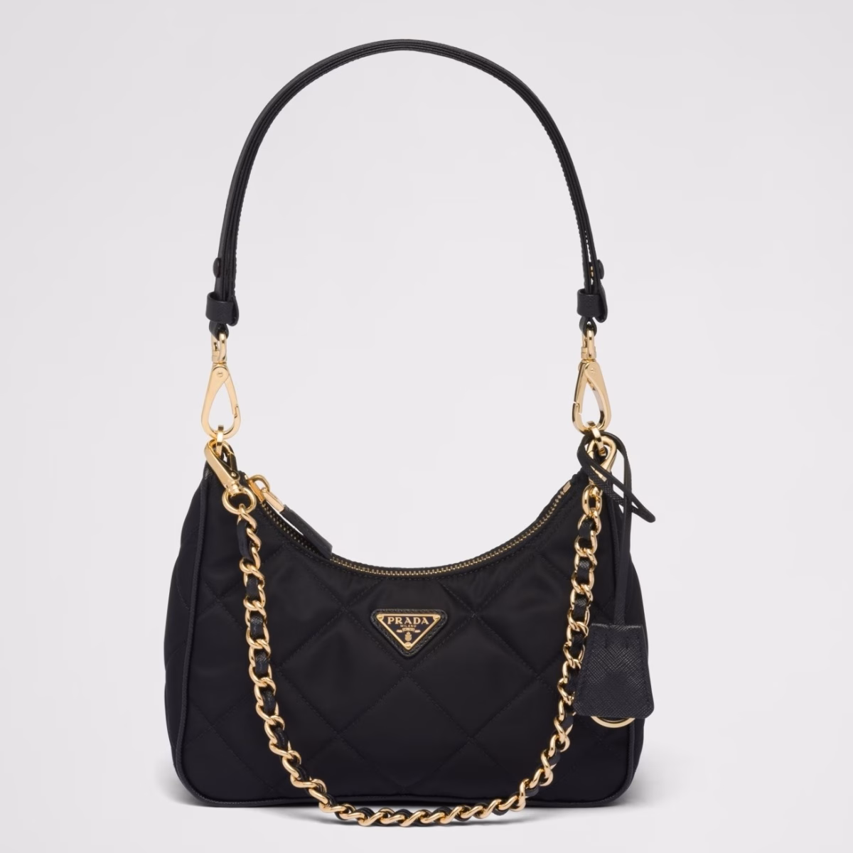 Prada Re-Edition 1995 Chaine Mini Bag in Black Re-Nylon - Image 1