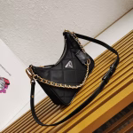 Prada Re-Edition 1995 Chaine Mini Bag in Black Re-Nylon - Image 10
