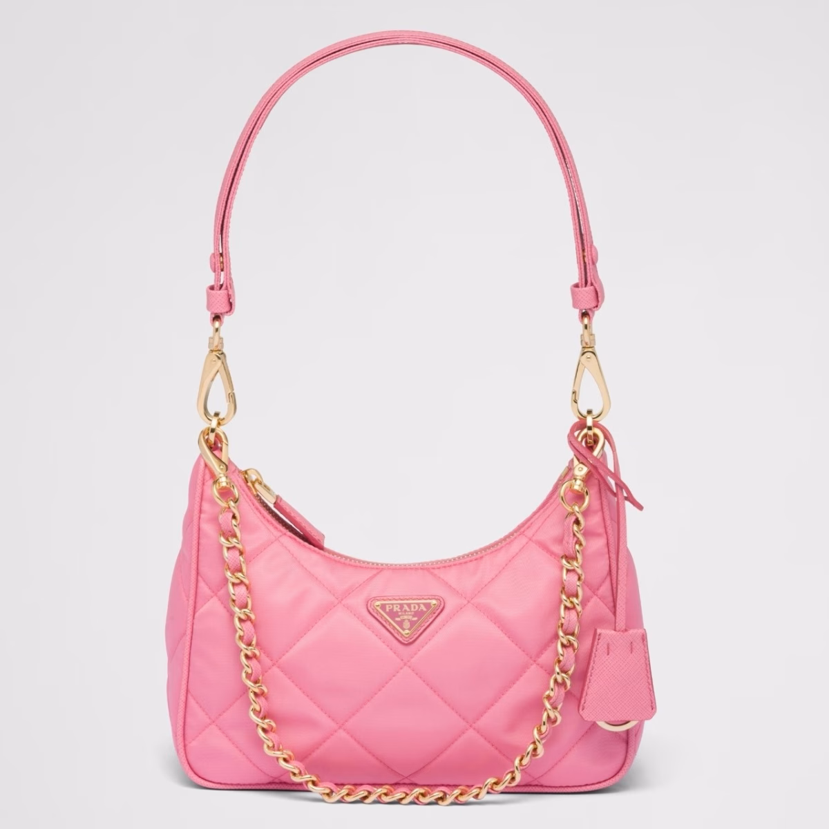 Prada Re-Edition 1995 Chaine Mini Bag in Pink Re-Nylon - Image 1