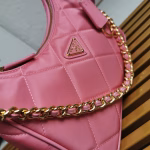 Prada Re-Edition 1995 Chaine Mini Bag in Pink Re-Nylon - Image 3