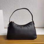 Prada Aimee Large Shoulder Bag in Black Leather - Image 10