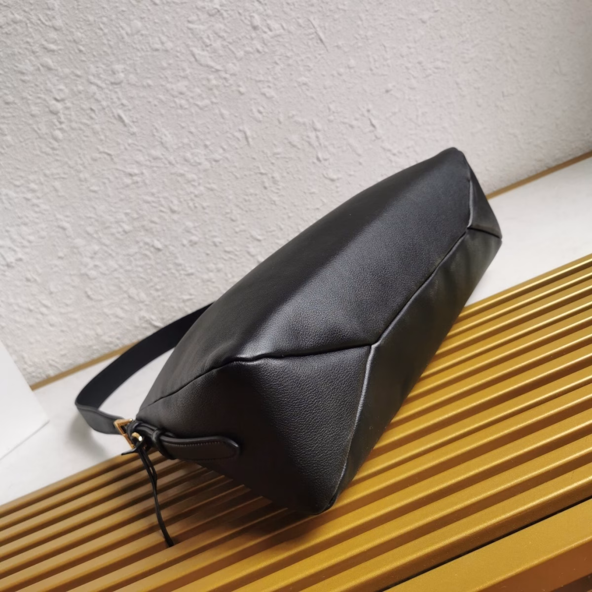 Prada Aimee Large Shoulder Bag in Black Leather - Image 8