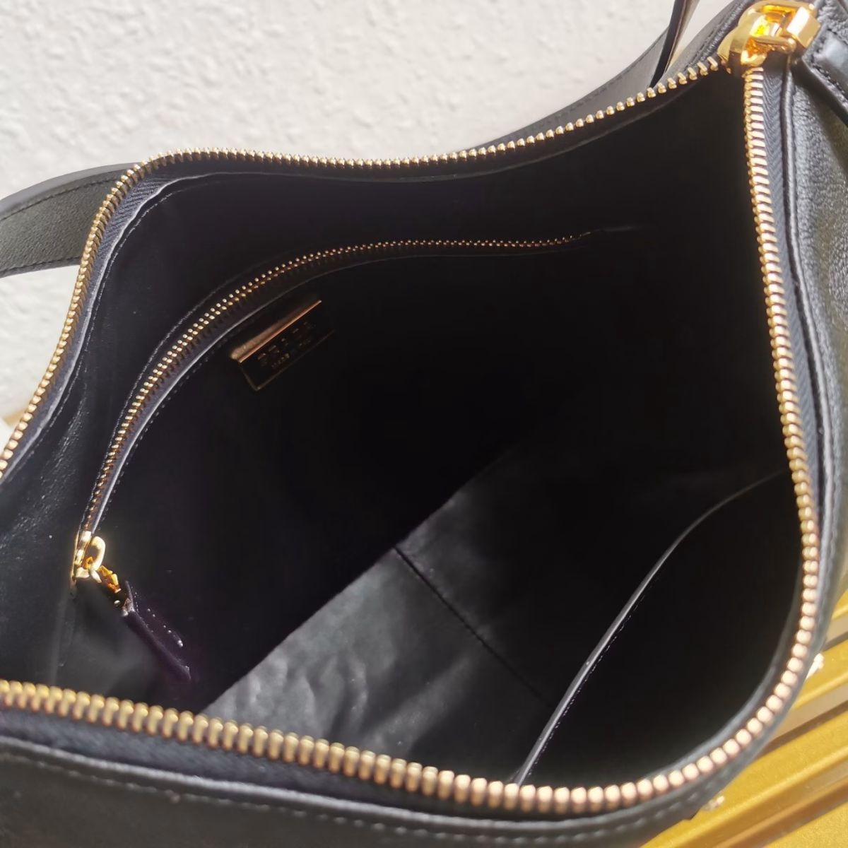 Prada Aimee Large Shoulder Bag in Black Leather - Image 6