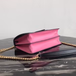 Prada Belle Shoulder Bag In Black/Pink Calfskin - Image 8