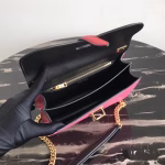 Prada Belle Shoulder Bag In Black/Pink Calfskin - Image 5