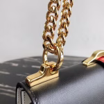 Prada Belle Shoulder Bag In Black/White Calfskin - Image 5