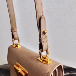 Prada Symbole Shoulder Bag In Beige Saffiano Leather - Image 3