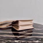 Prada Symbole Shoulder Bag In Beige Saffiano Leather - Image 7