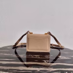 Prada Symbole Shoulder Bag In Beige Saffiano Leather - Image 6