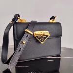 Prada Symbole Shoulder Bag In Black Saffiano Leather - Image 3