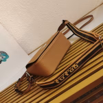 Prada Flap Shoulder Bag in Brown Grained Leather - Image 6