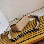 Prada Flap Shoulder Bag in Sand Grained Leather - Image 7