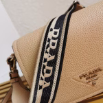 Prada Flap Shoulder Bag in Sand Grained Leather - Image 8
