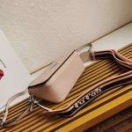 Prada Flap Shoulder Bag in Light Pink Grained Leather - Image 5
