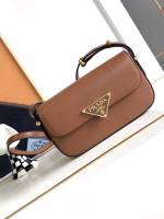 Prada Shoulder Bag in Cognac Smooth Calfskin - Image 3