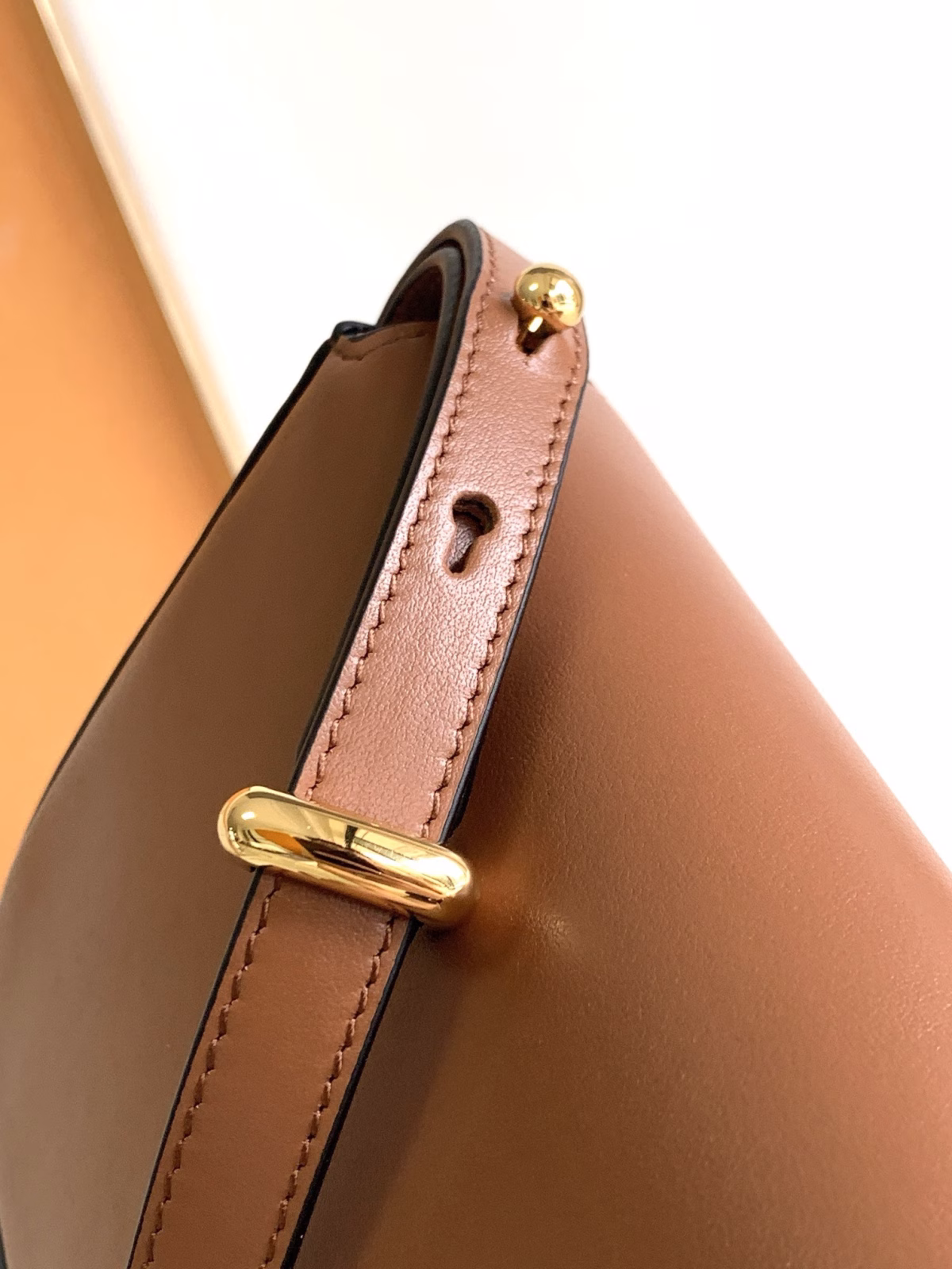 Prada Shoulder Bag in Cognac Smooth Calfskin - Image 2