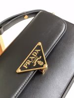 Prada Shoulder Bag in Black Smooth Calfskin - Image 5