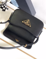 Prada Shoulder Bag in Black Smooth Calfskin - Image 9