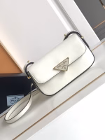 Prada Shoulder Bag in White Smooth Calfskin - Image 9
