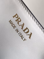 Prada Shoulder Bag in White Smooth Calfskin - Image 2