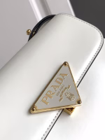 Prada Shoulder Bag in White Smooth Calfskin - Image 4