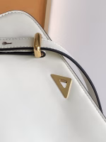 Prada Shoulder Bag in White Smooth Calfskin - Image 10