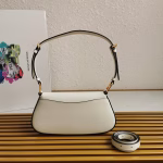 Prada Shoulder Bag in White Brushed Calfskin - Image 8