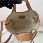Prada Mini Buckle Bag in Linen Blend and Leather - Image 4
