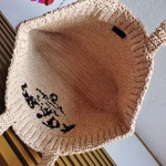 Prada Large Crochet Tote Bag in Beige Raffia-effect Yarn - Image 7