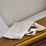 Prada Small Tote Bag In White Woven Raffia - Image 3