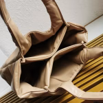 Prada Medium Tote Bag in Beige Nappa Leather - Image 9
