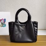 Prada Medium Tote Bag in Black Nappa Leather - Image 8