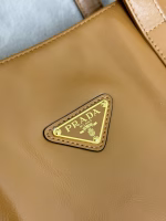 Prada Large Tote Bag in Brown Lambskin - Image 3